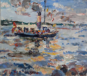 Dampfschiff im Flensburger Hafen, 2026
